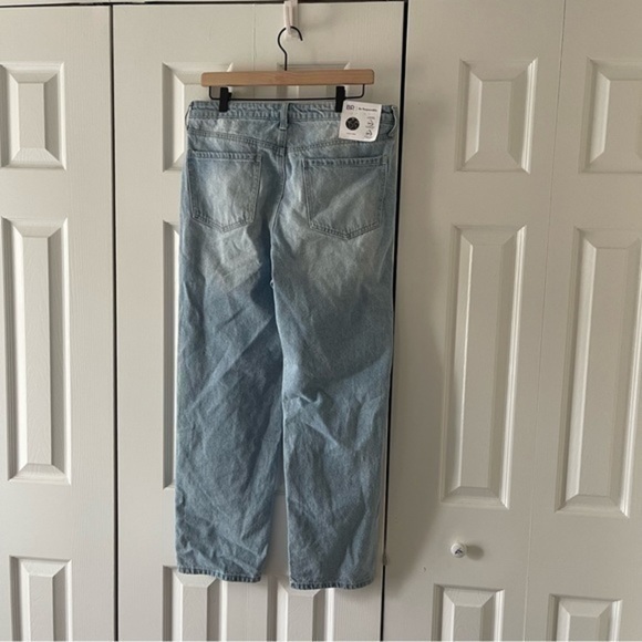 BP High Rise Button Fly Mom Jeans - Size 32 - Blue Light Vintage Wash - NWT - Picture 6 of 7